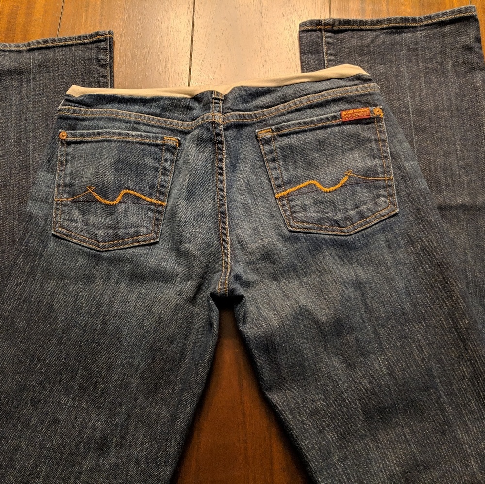 7 for mankind maternity jeans a pea I'm the pod